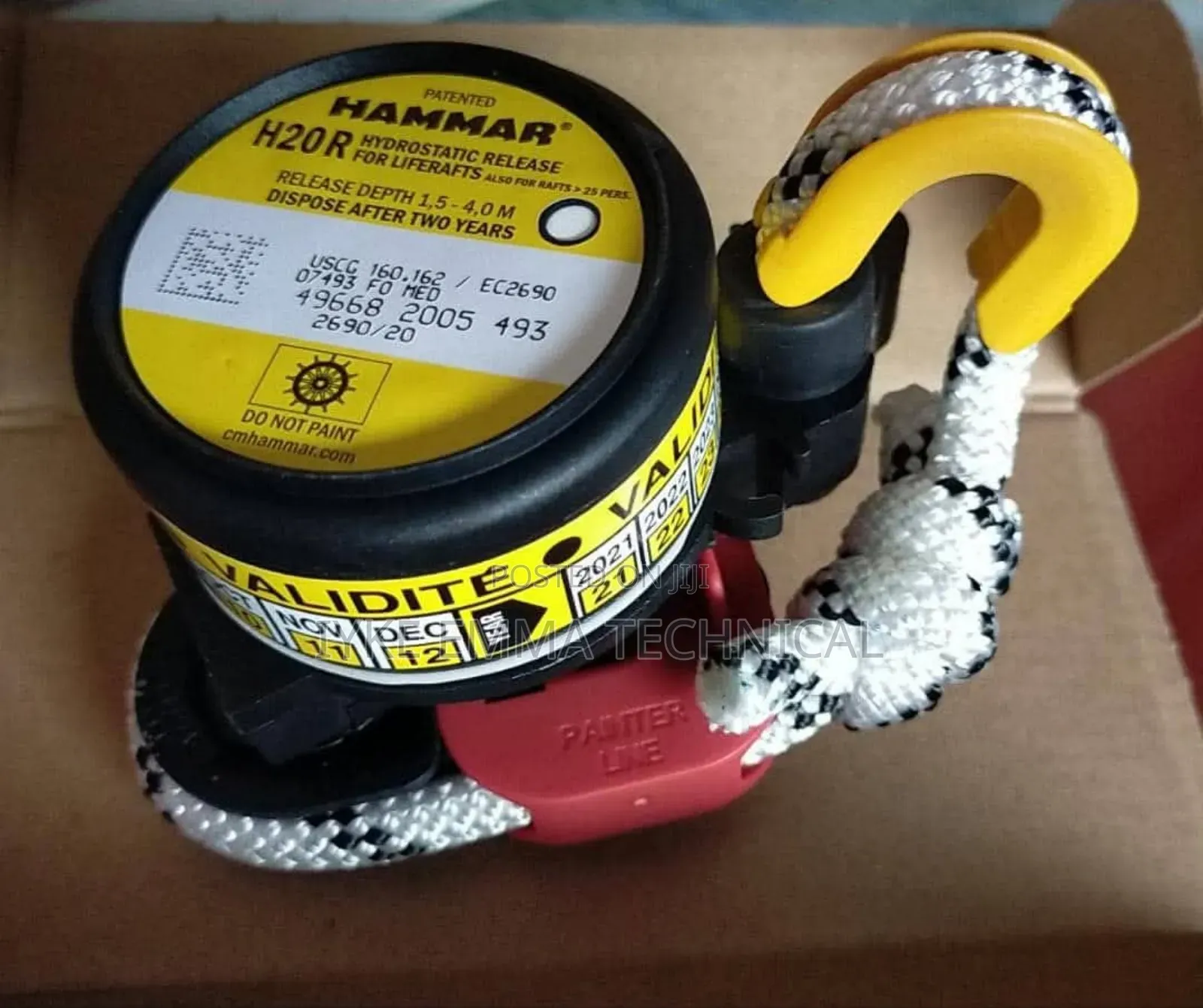Hydrostatic Release for Liferaft Hammar