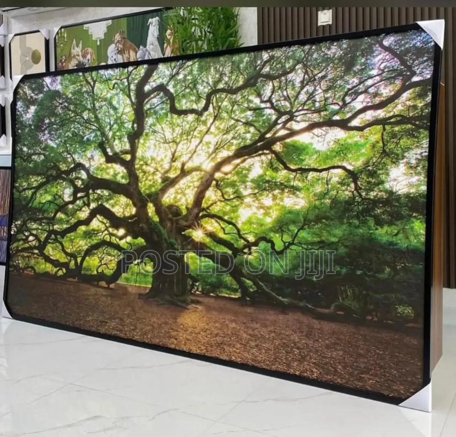 30 by 60 Inches Greenish Tree Nature Art .