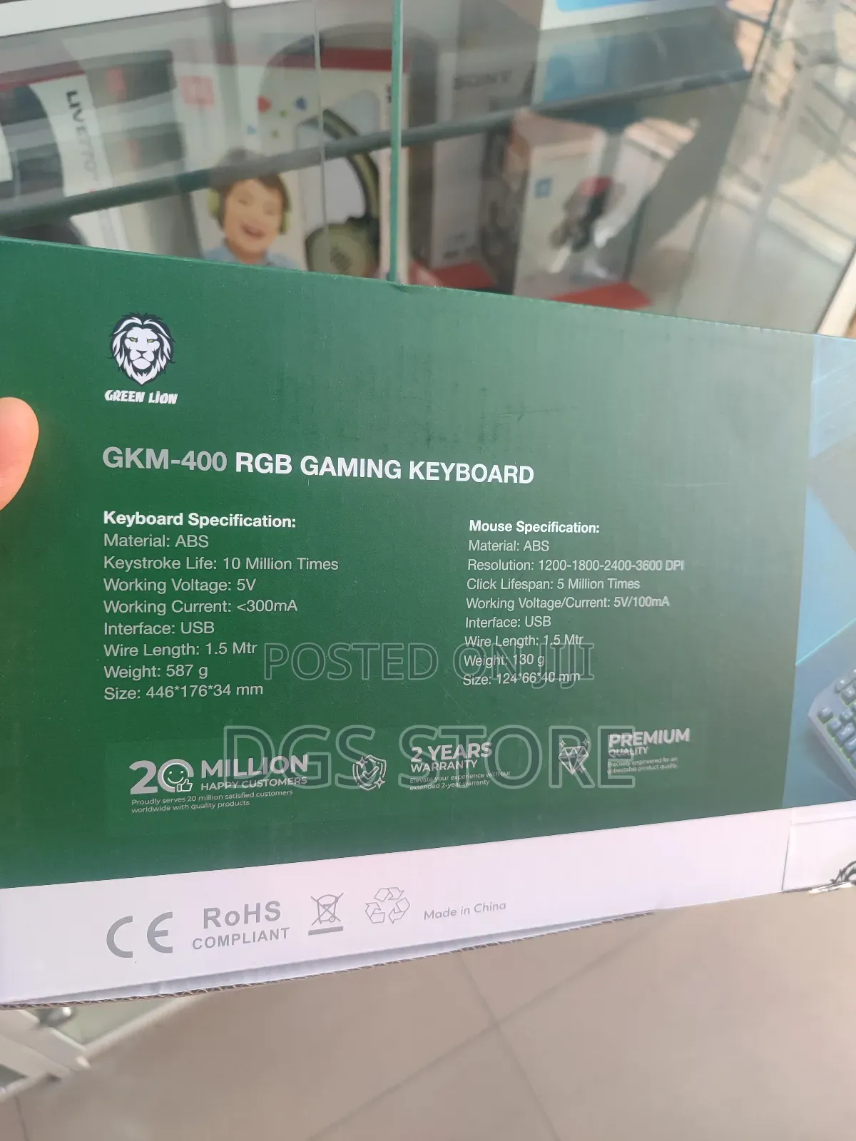 Green Lion GKM 400 RGB Gaming Keyboard