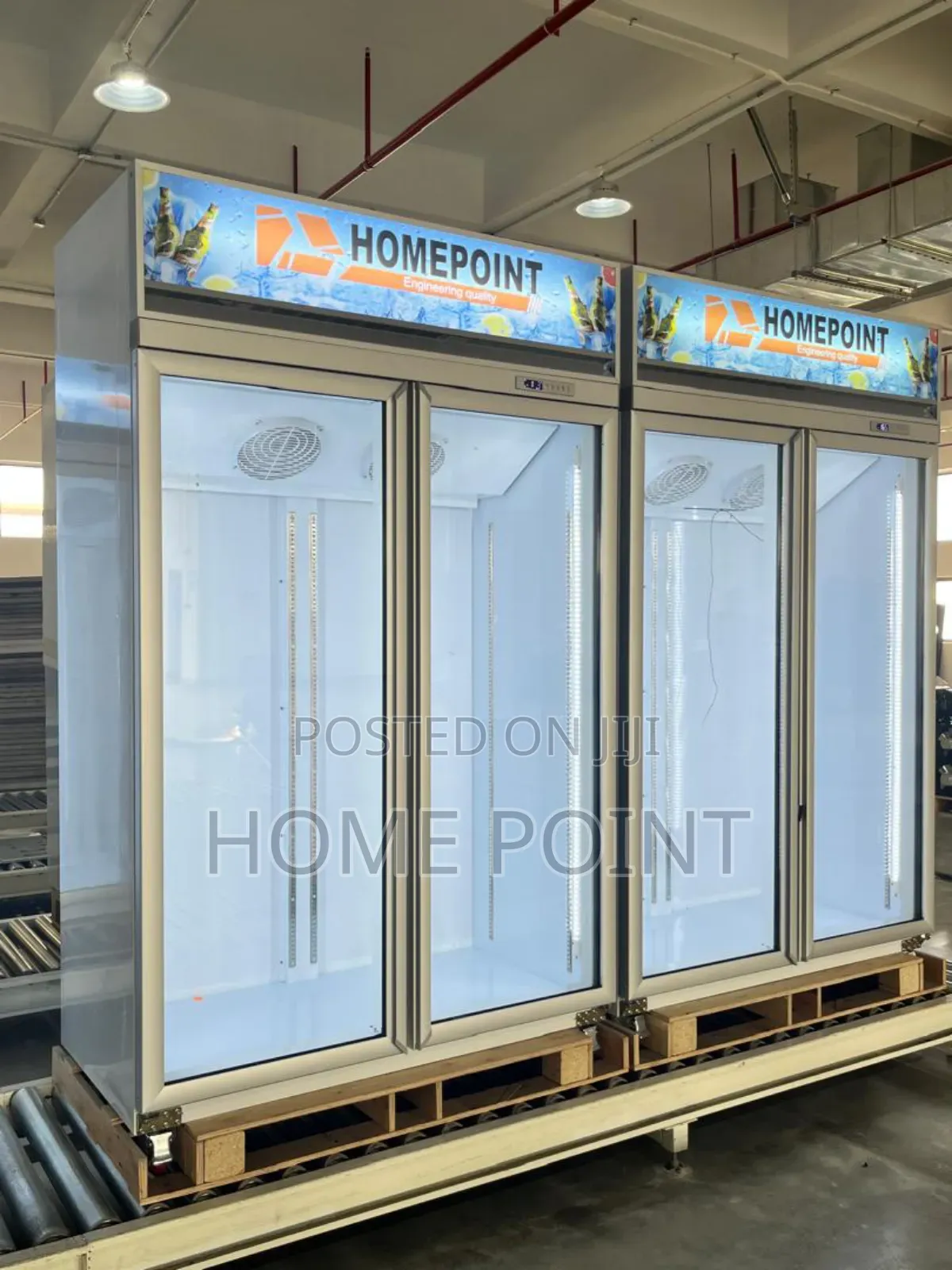 Double Doors High Quality Glass Beverage Display Chiller