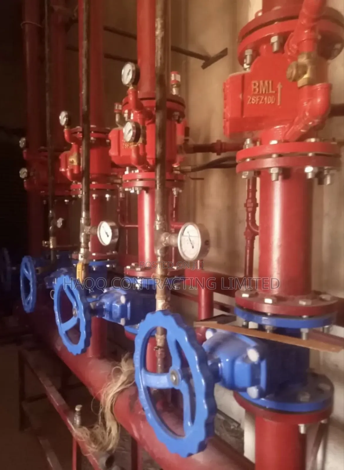 Industrial Piping and Installation for Sprinkler, Hose Reels