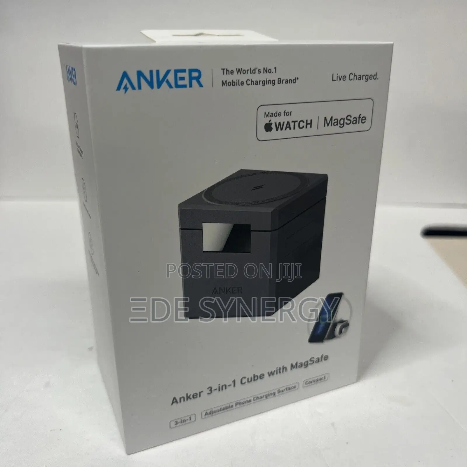 Anker 3 in 1 Cube With Magsafe, Gray