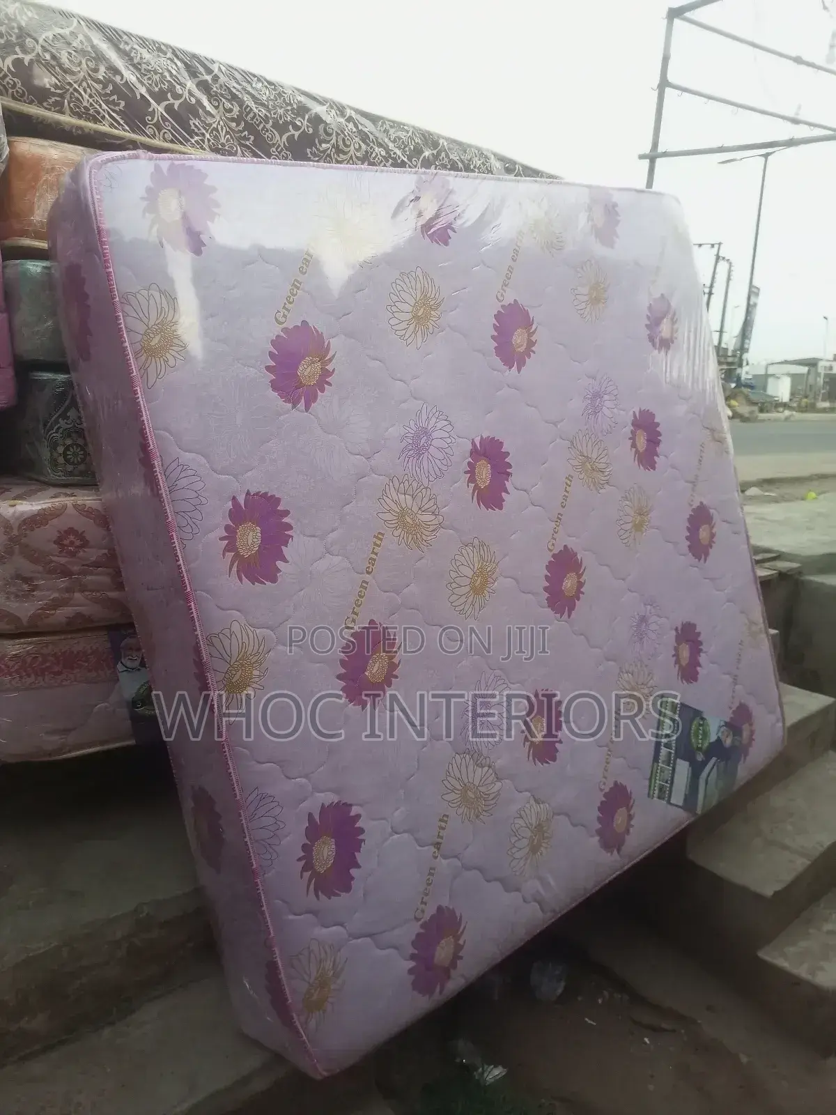 6 by 6 by 12 Inches King Size Semi Orthopedic Mattress