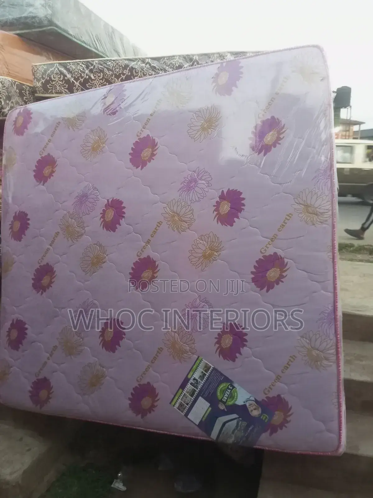 6 by 6 by 12 Inches King Size Semi Orthopedic Mattress