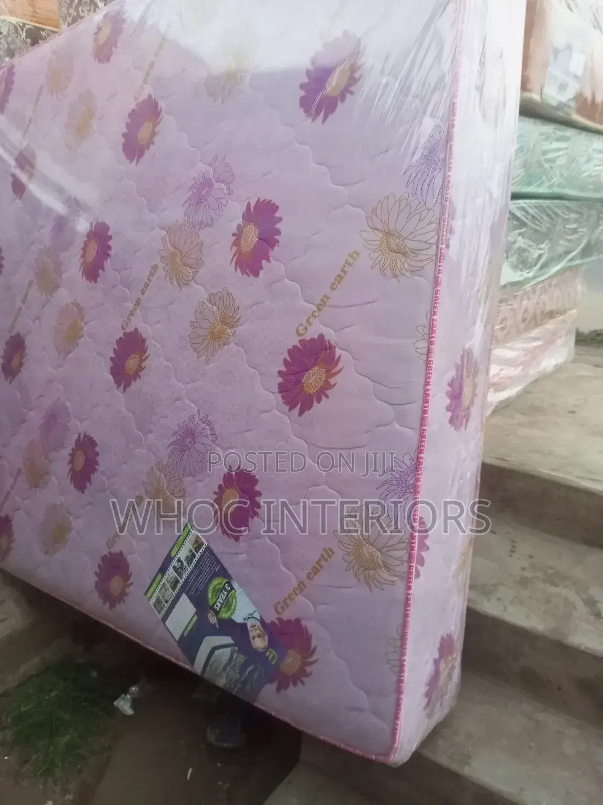 6 by 6 by 12 Inches King Size Semi Orthopedic Mattress