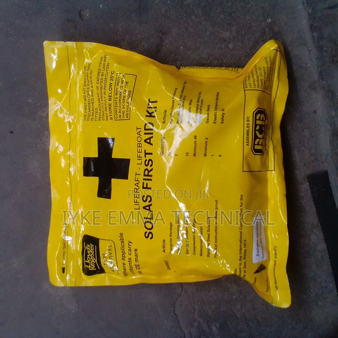 Liferaft / Lifeboat Solas First Aid Kit