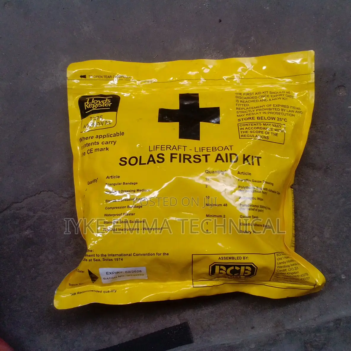 Liferaft / Lifeboat Solas First Aid Kit