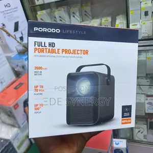 Wireless 2600mah Porodo Full Hd Portable Projector