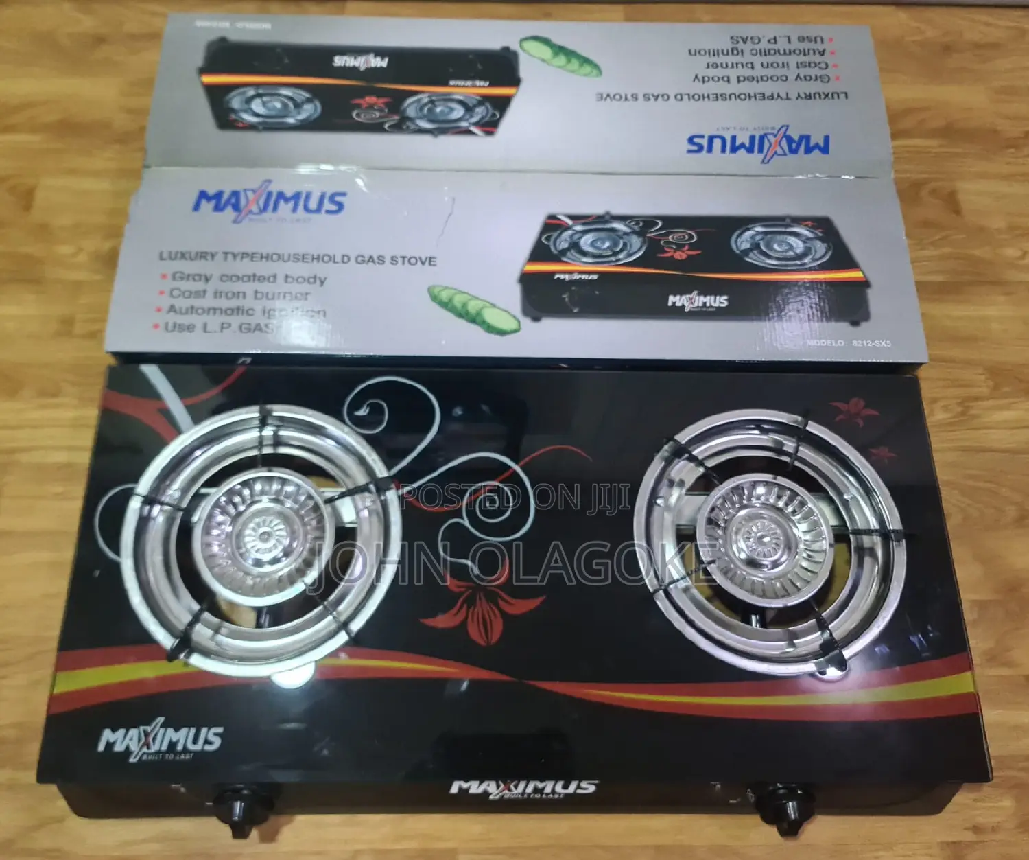 Maximus Glass Auto Ignition Gas Cooker