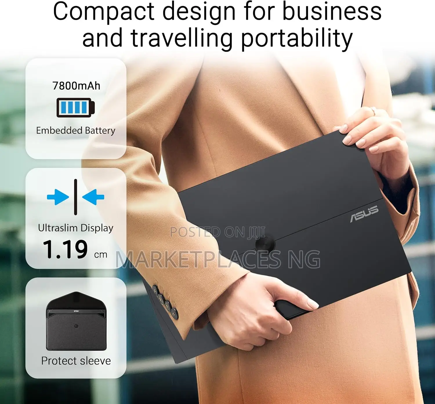 Asus Zenscreen Touch 16” Portable Usb-C Monitor – Full Hd