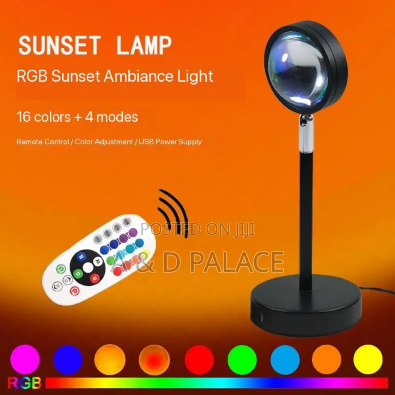 Sturdy Portable Sunset Led Atmosphere RGB Projection Table