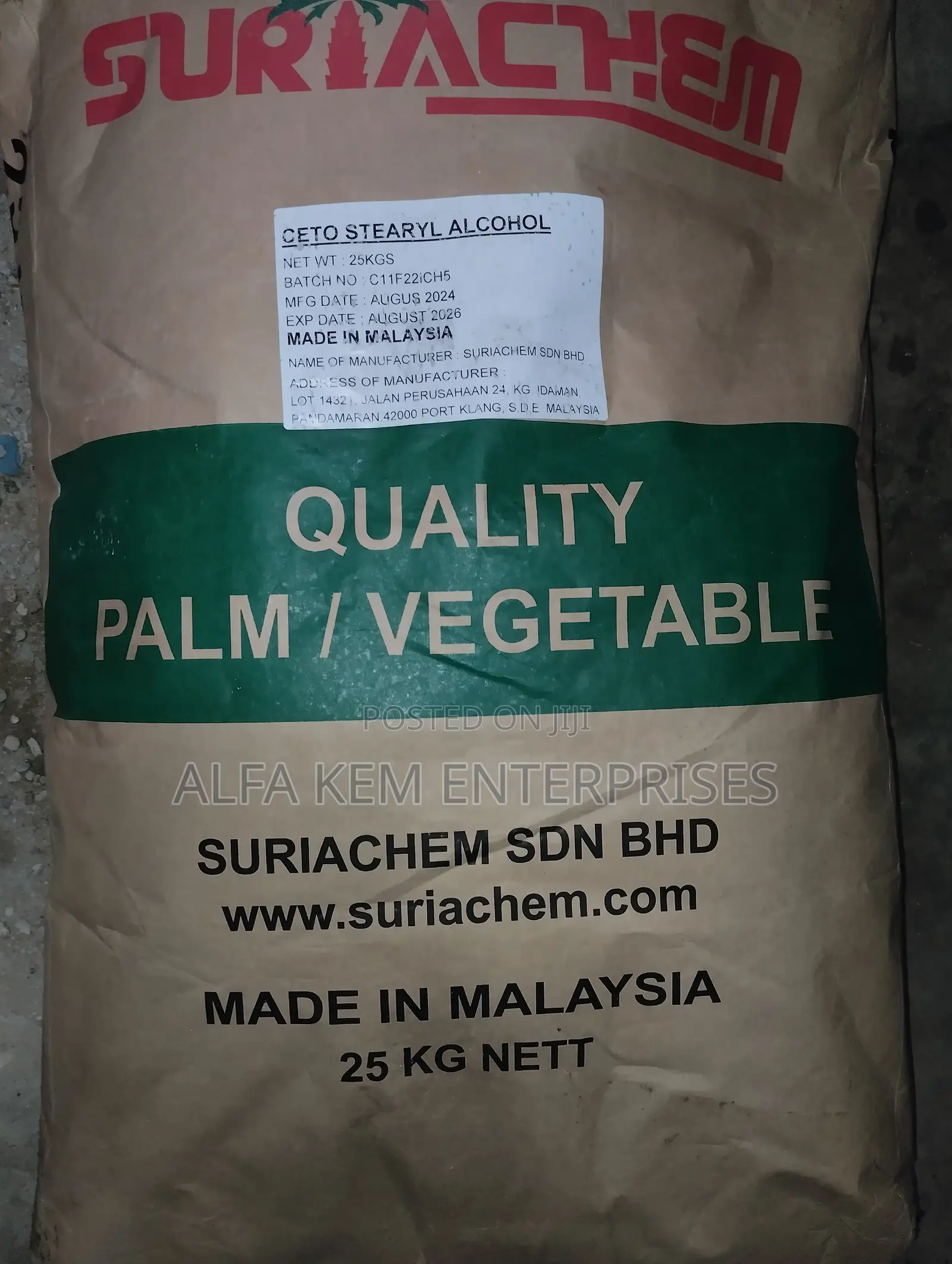 Cetostearyl Alcohol (25kg Bag)