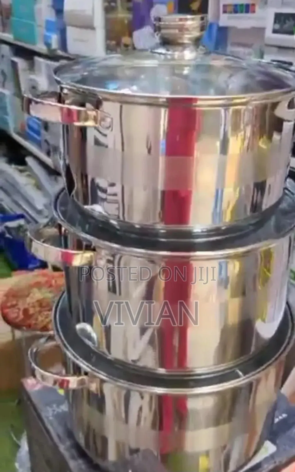 6pcs Stainless Steel Pot