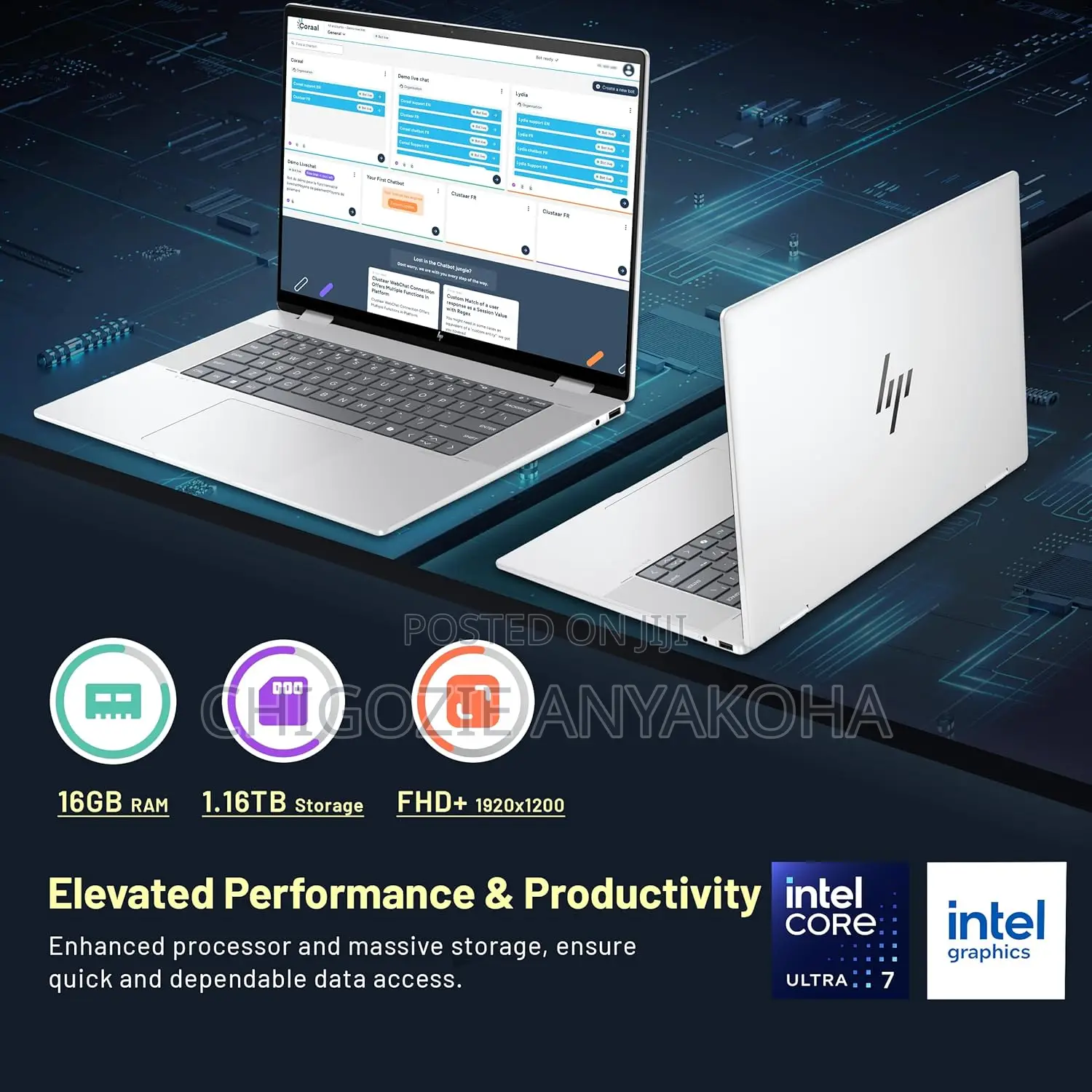 New Laptop HP Envy X360 16GB Intel Core Ultra 7 SSD 1T