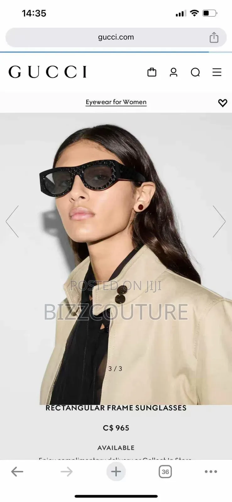 Original Gucci Sunglasses Available in Store