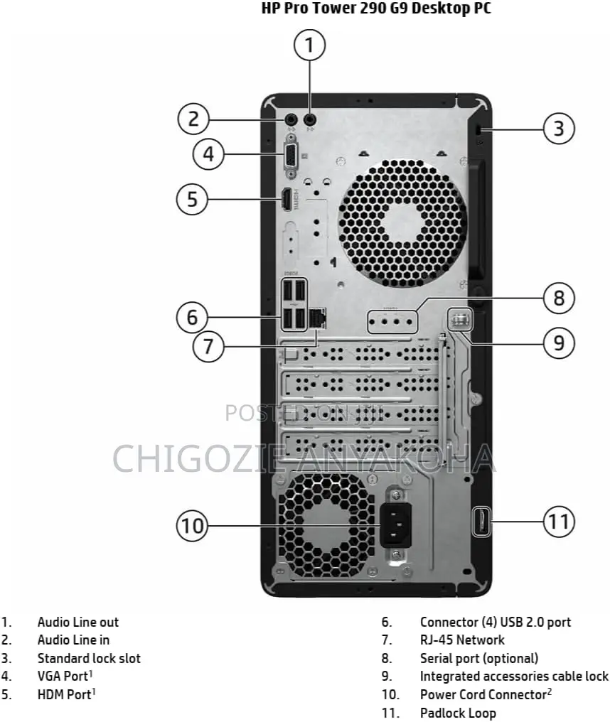 New Desktop Computer HP 290 G9 8GB Intel Core I3 SSD 256GB