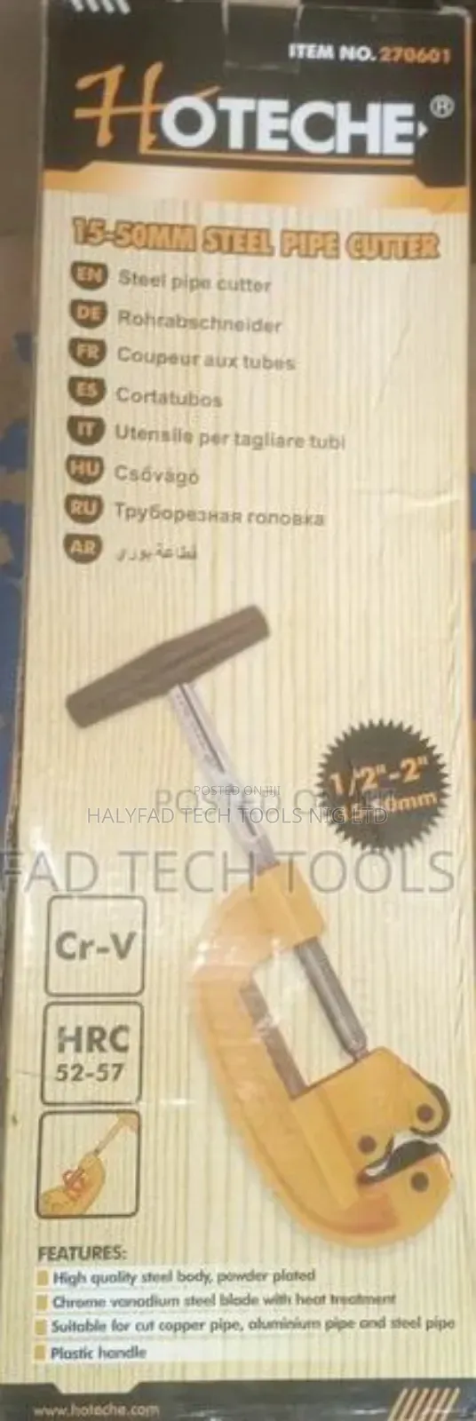 15-50mm (1/2"-2") Steel Pipe Cutter