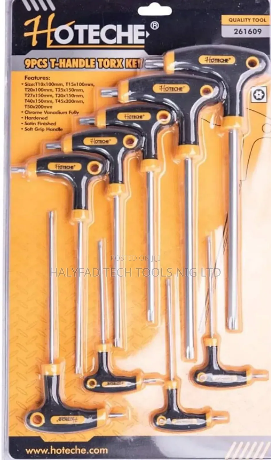 9 PCS T-Handle Torx Key Set Allen Key