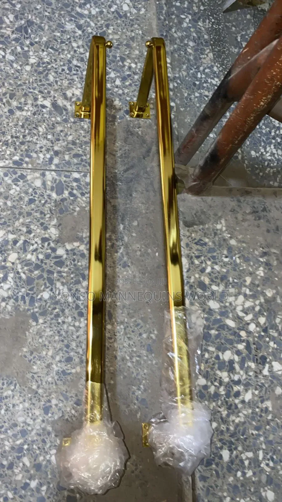 3 Feets Wide Gold U Shaped Hangers