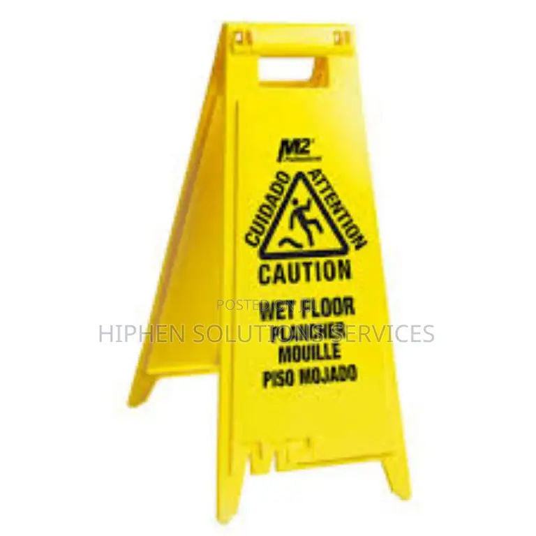 Caution Sign Board Wet Floor