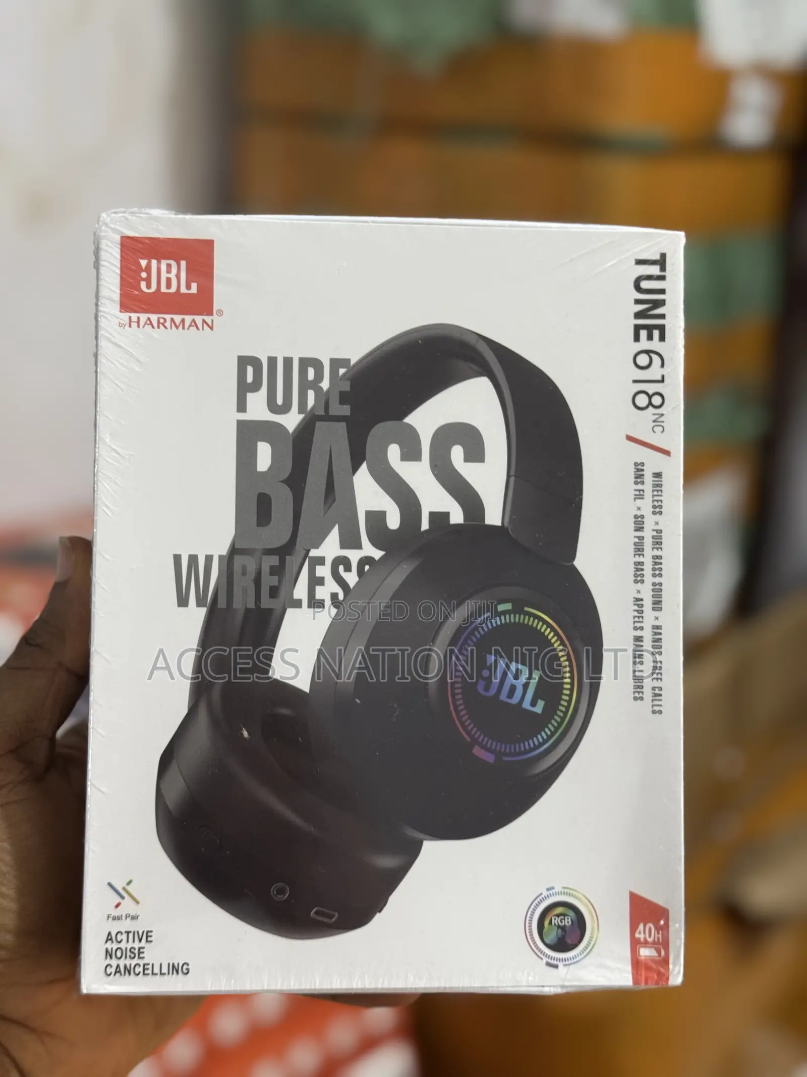 Jbl Tune 618nc Wireless Headset Pure Base Sounds