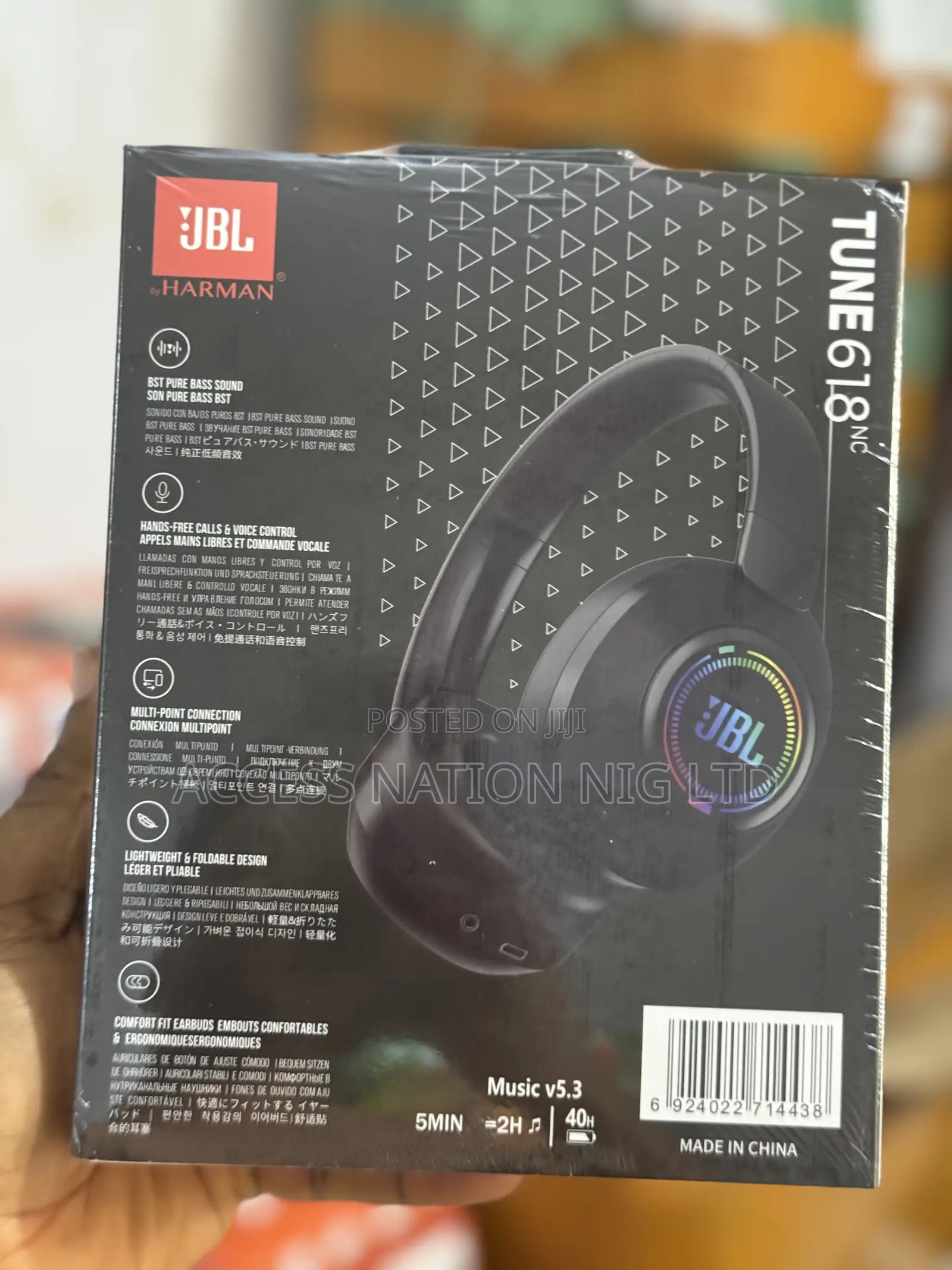 Jbl Tune 618nc Wireless Headset Pure Base Sounds