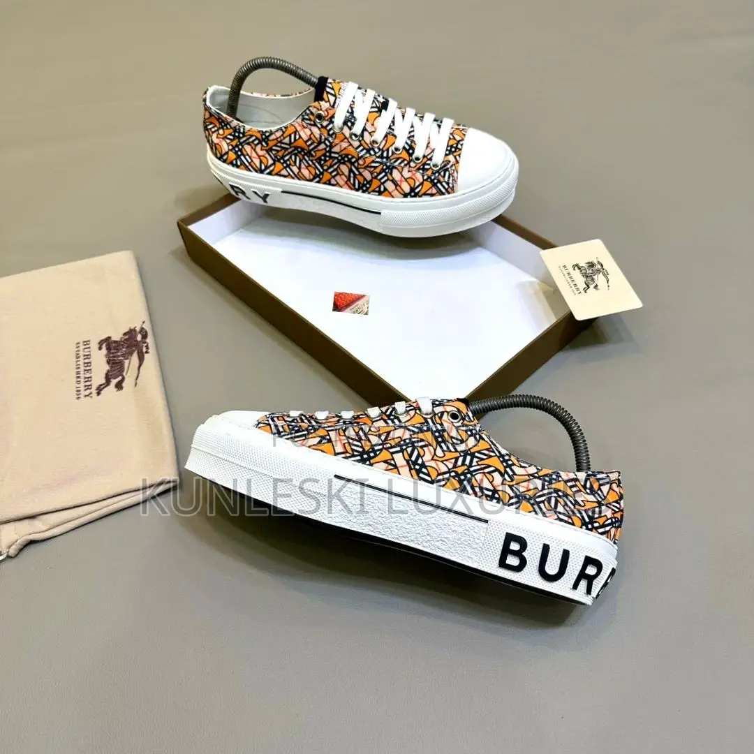 Original Burberry Fall Winter 2023 Low Brown Sneakers