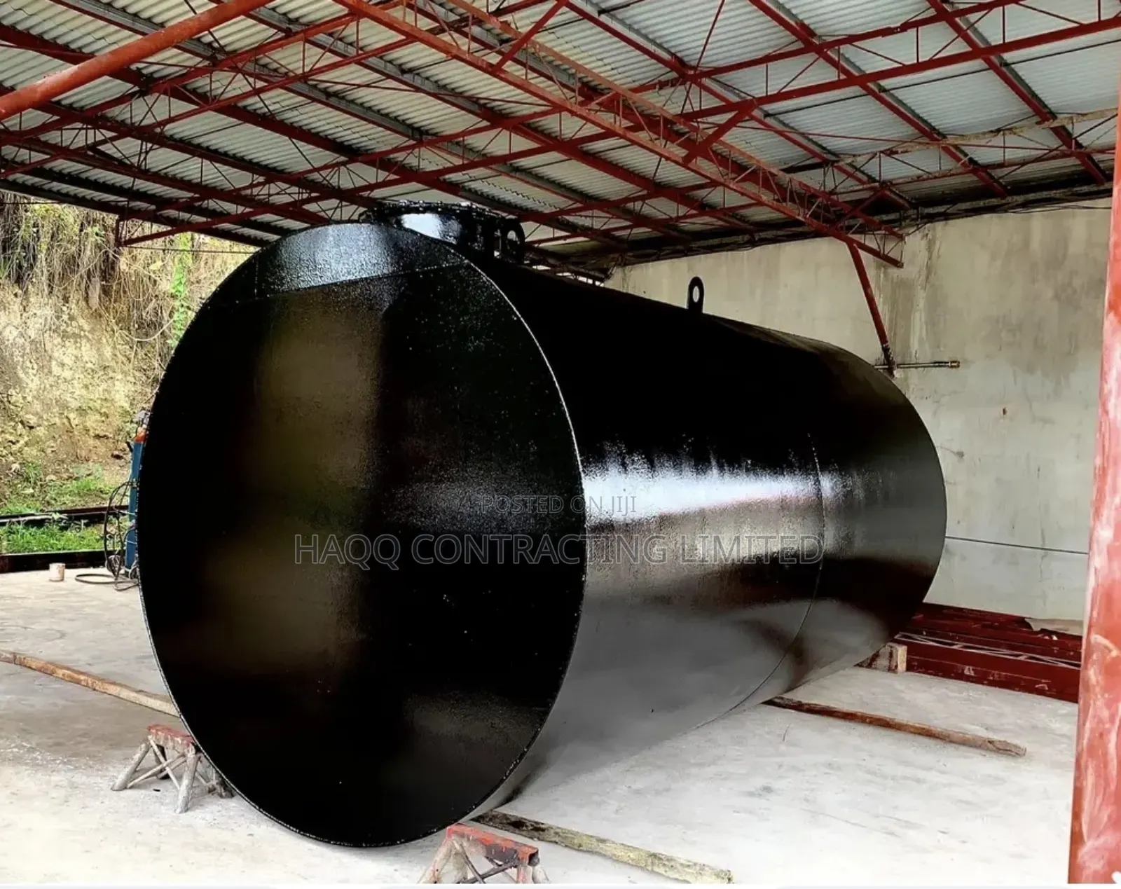 25,000 LTRS Diesel Storage Tank Fabrication, Certified