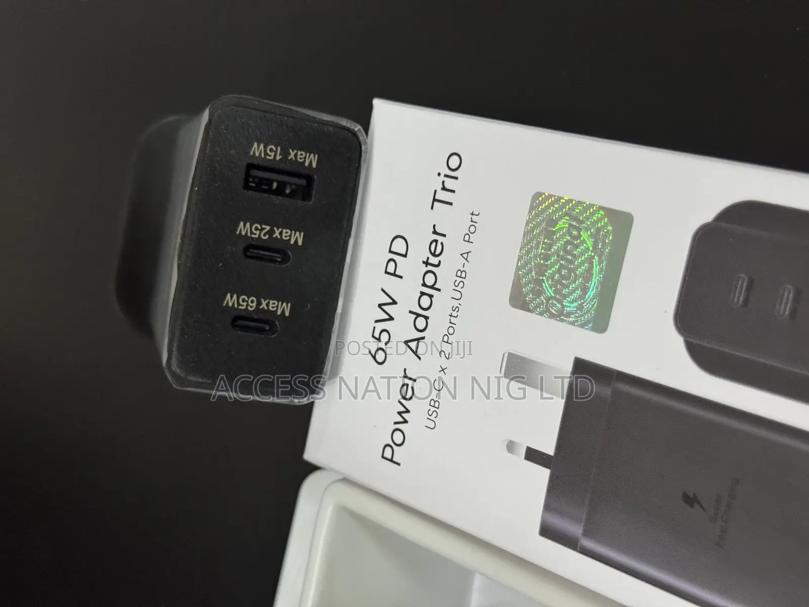 Samsung 65w Pd Adapter Trio Usb C *2 Port And Usb A Port