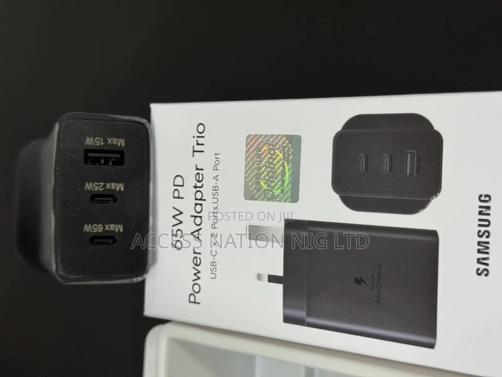 Samsung 65w Pd Adapter Trio Usb C *2 Port And Usb A Port