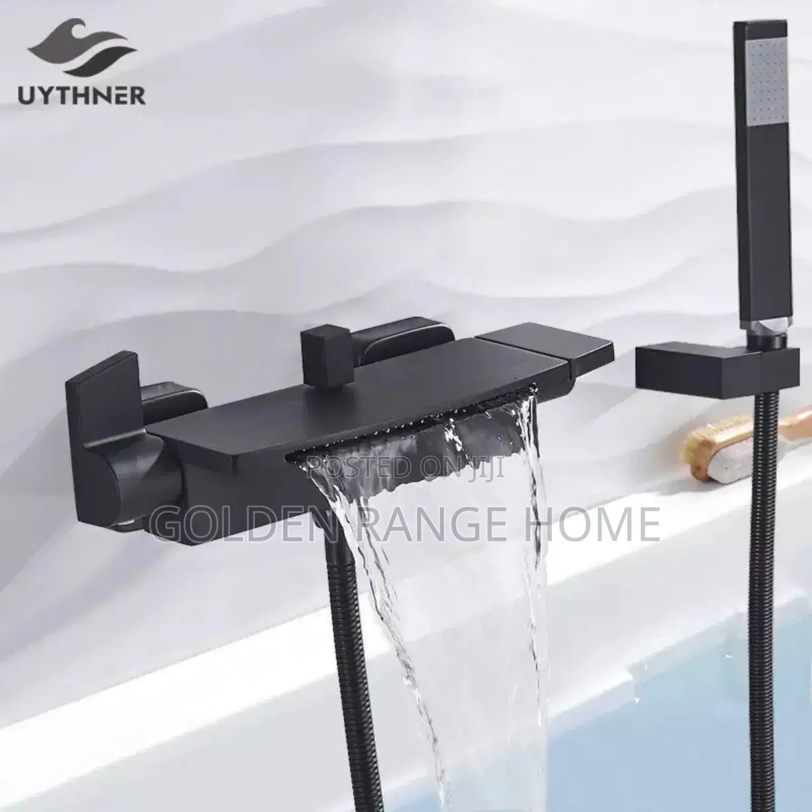 Black Concealed Bathtub Mixer