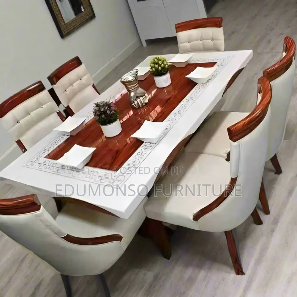 Monaco Marble Top 6 Seater’S Dinning Set