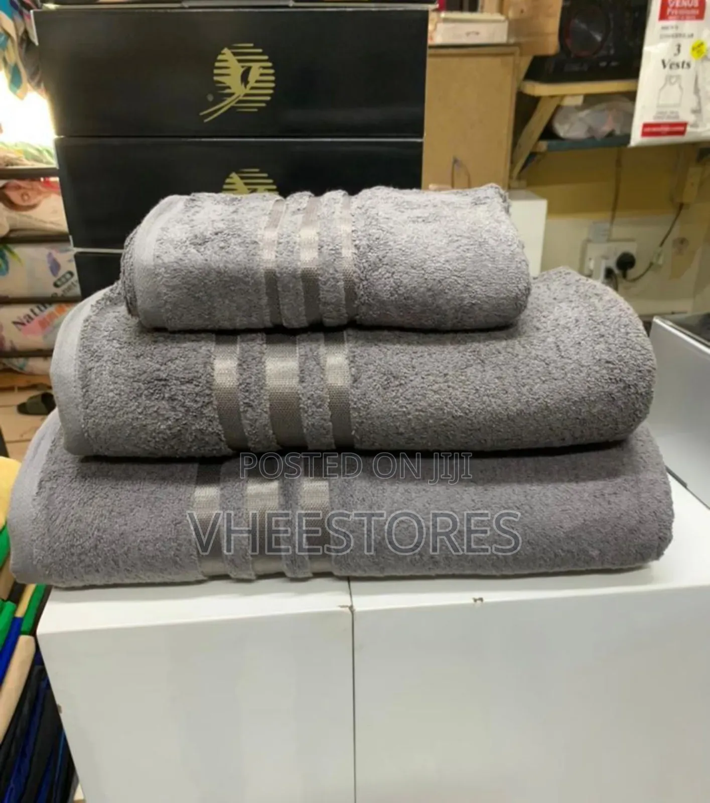 3 in 1 Standard Towel Set Contains Xl, L and S Size Towel