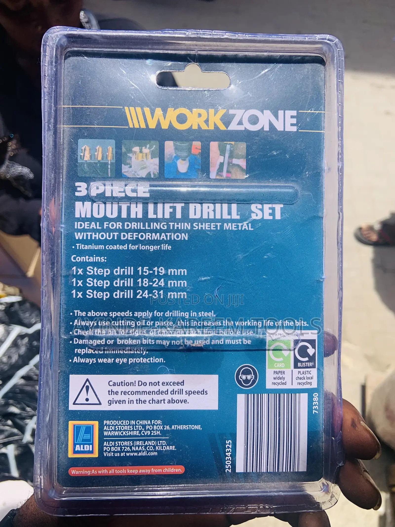 3pcs Hss Mouth Lift Drill Set(15-19mm,18-24mm,24-31mm)