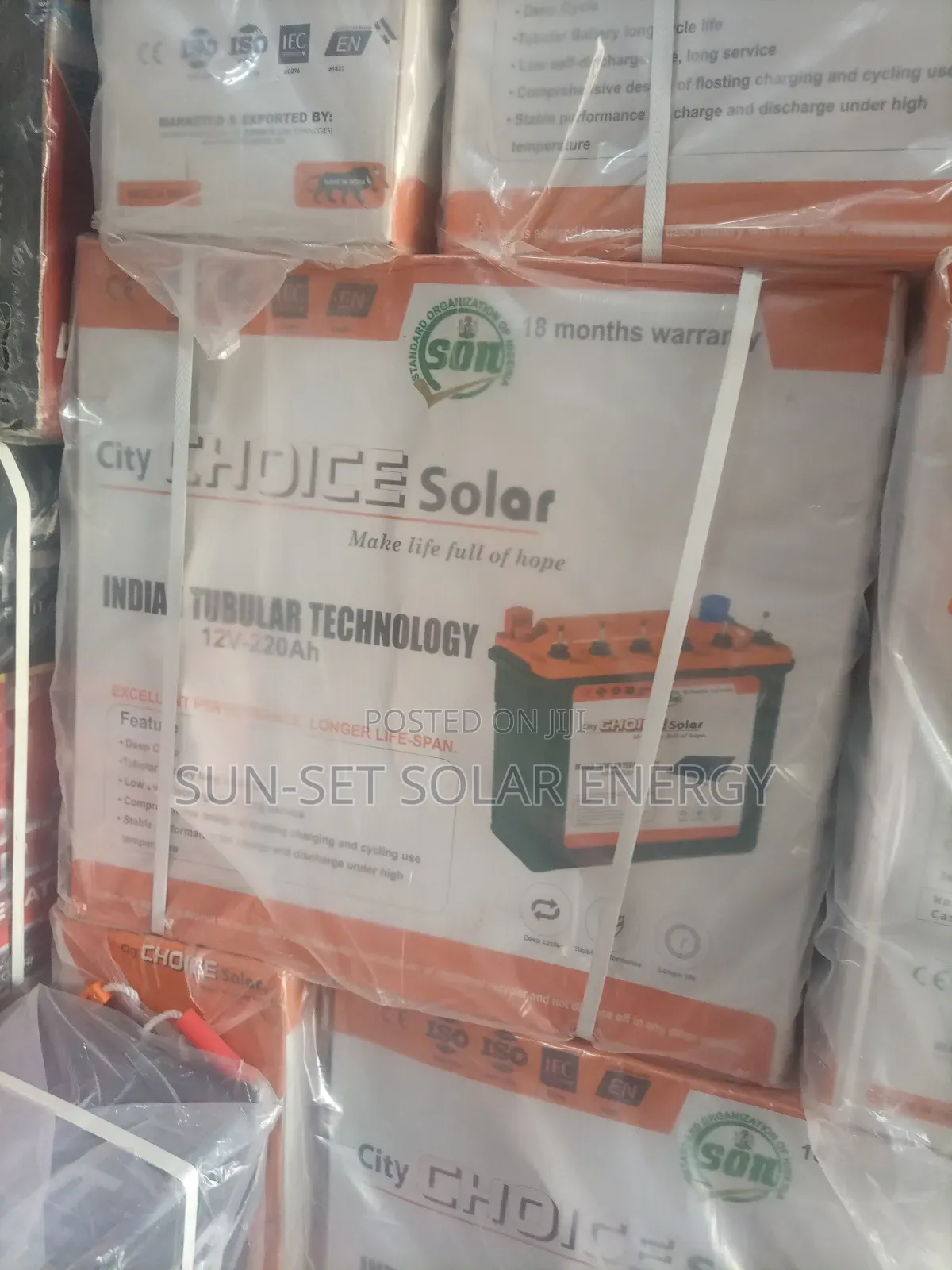 Choice Solar 220ah 12v With 18months Warranty
