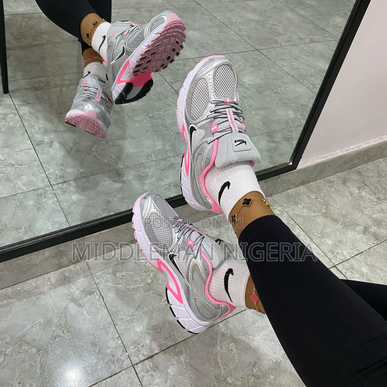 Nike Air Pegasus Bowerman Series Silver Pink Sneakers