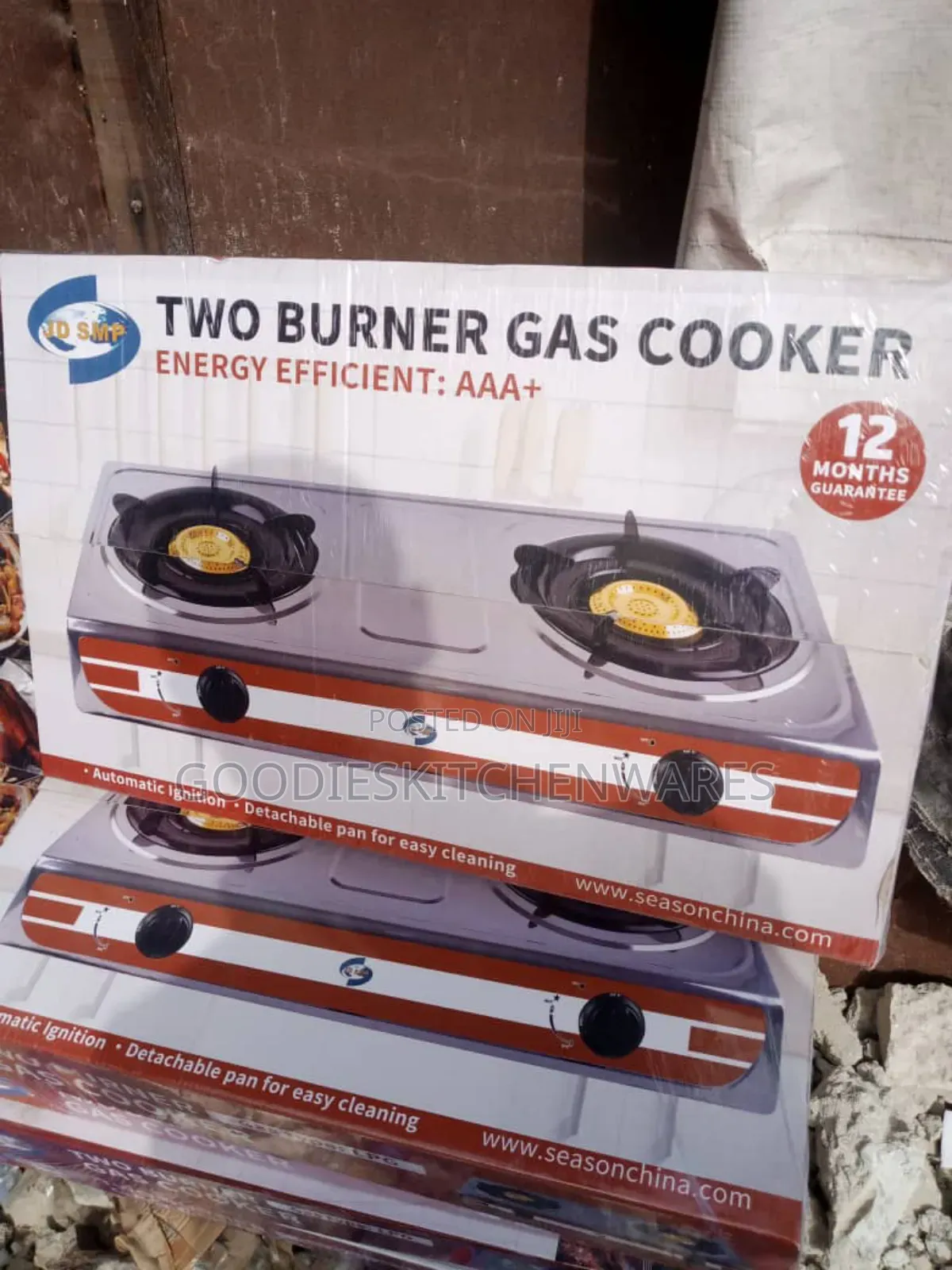 Stainless Steel 2 Face Double Face Gas Burner Cooker
