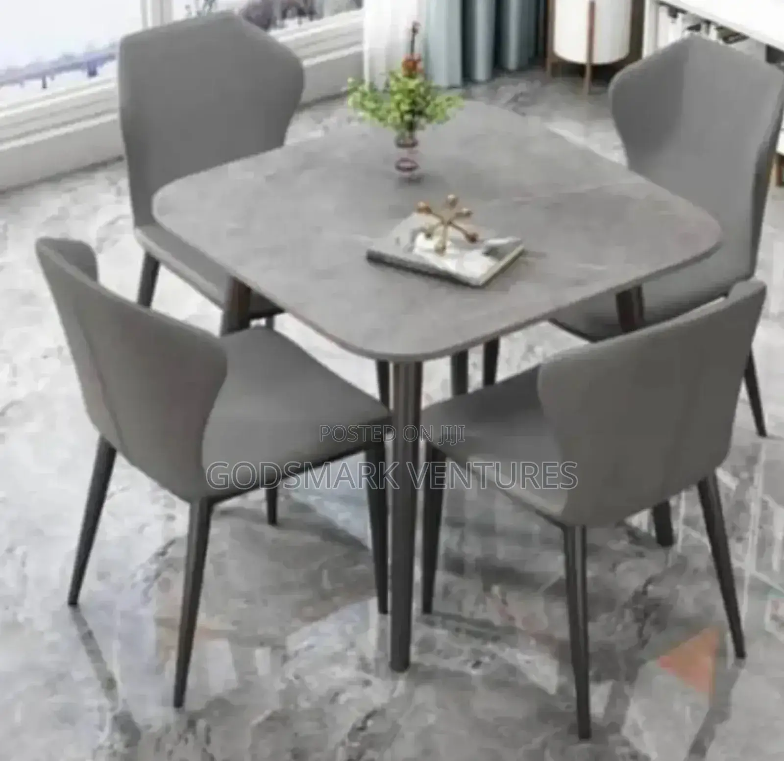 Marble Dining Table and 4 Chairs.Imported.