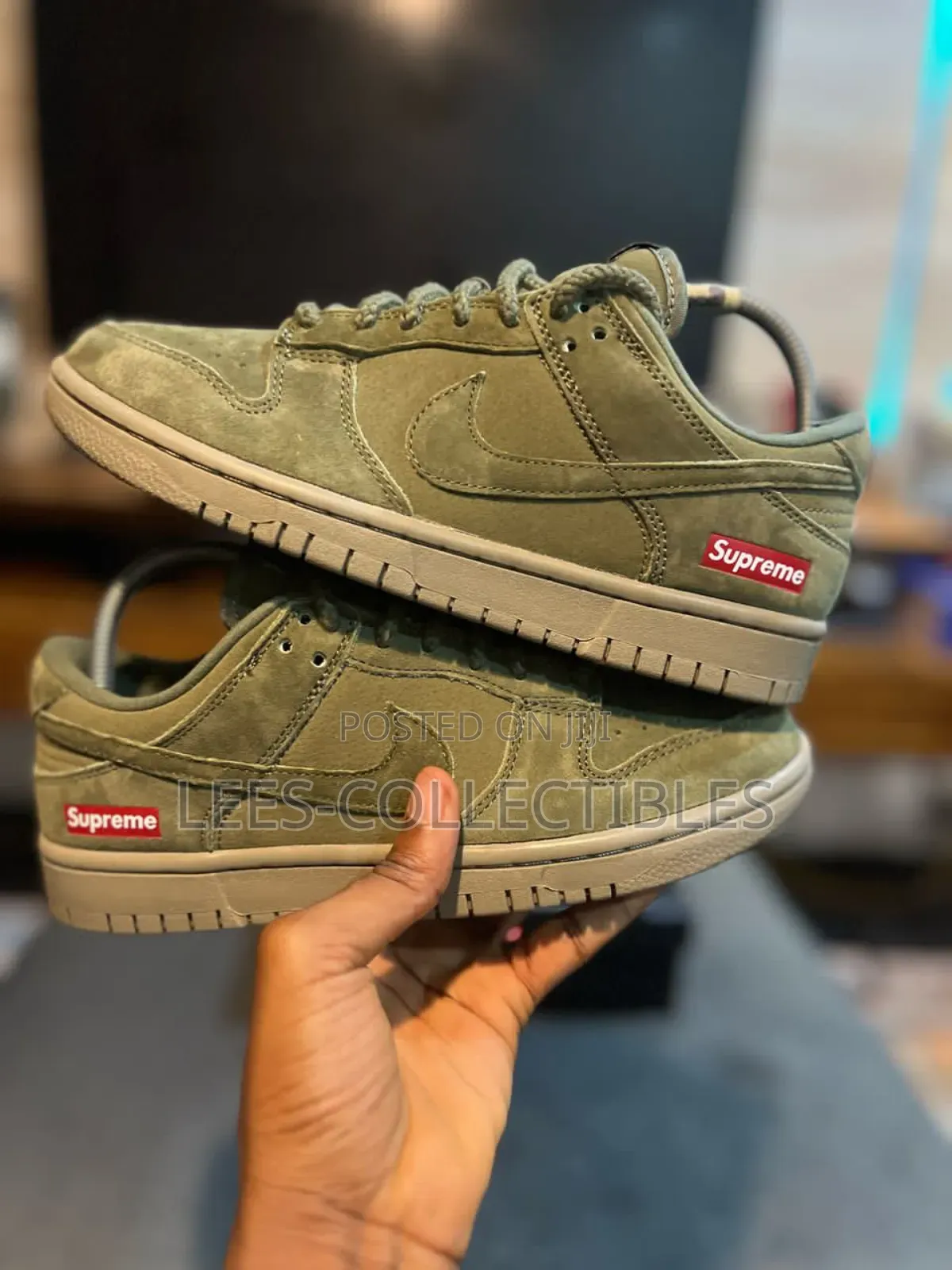 Quality Nike Sb Dunk Low Supreme Olive Green