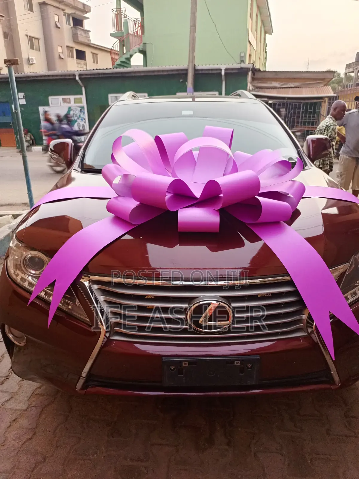 Pink Giant Car Bow