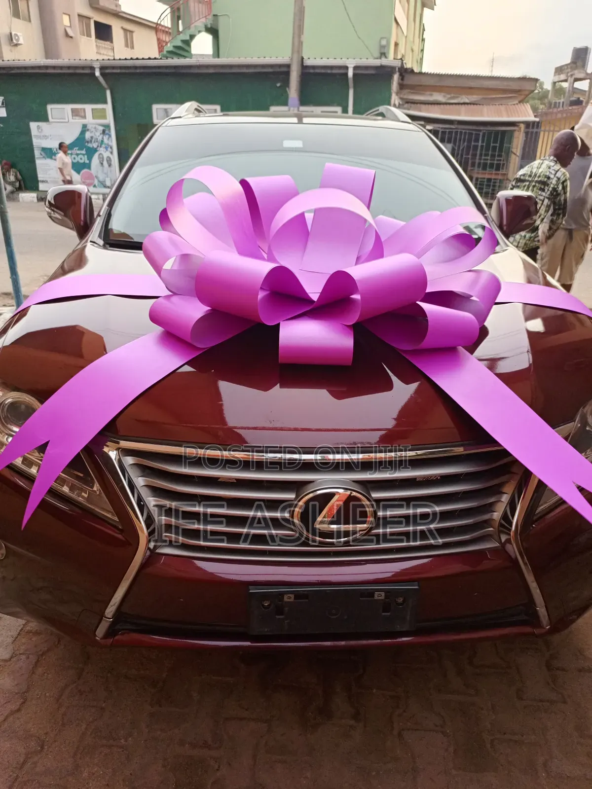 Pink Giant Car Bow