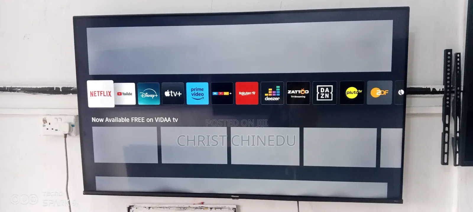 65inches Hisense Frameless Smart Tv 2024 a Series