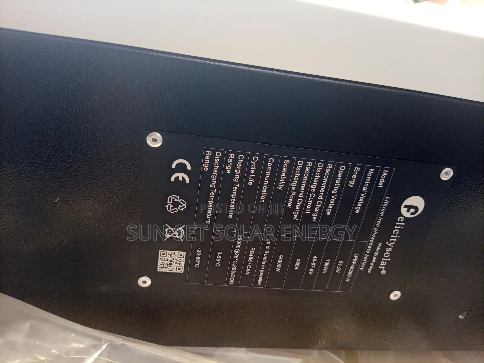 Felicity Lithium Batteries 10kwh 200ah 48v 5yrs Warranty