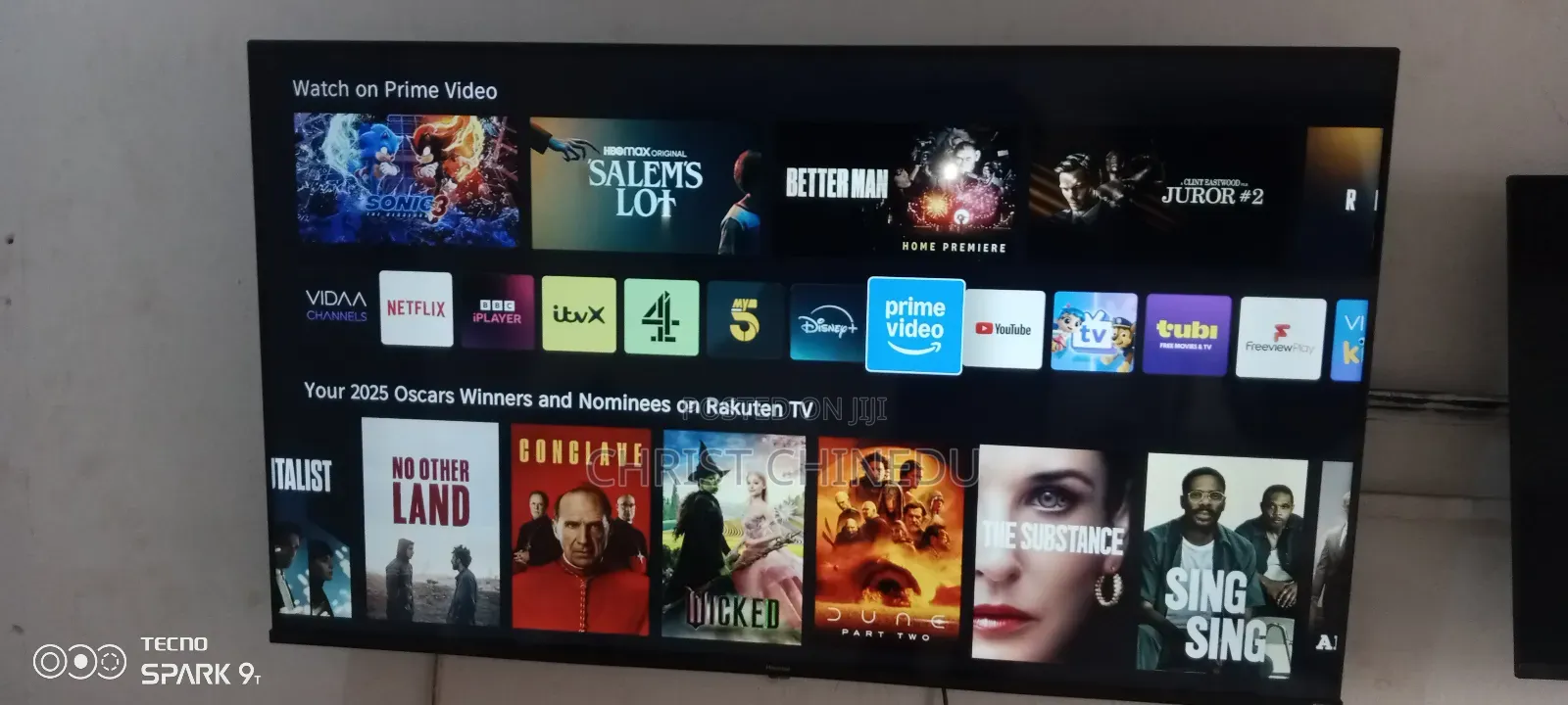 65inches Hisense Frameless Smart Tv 2024 a Series