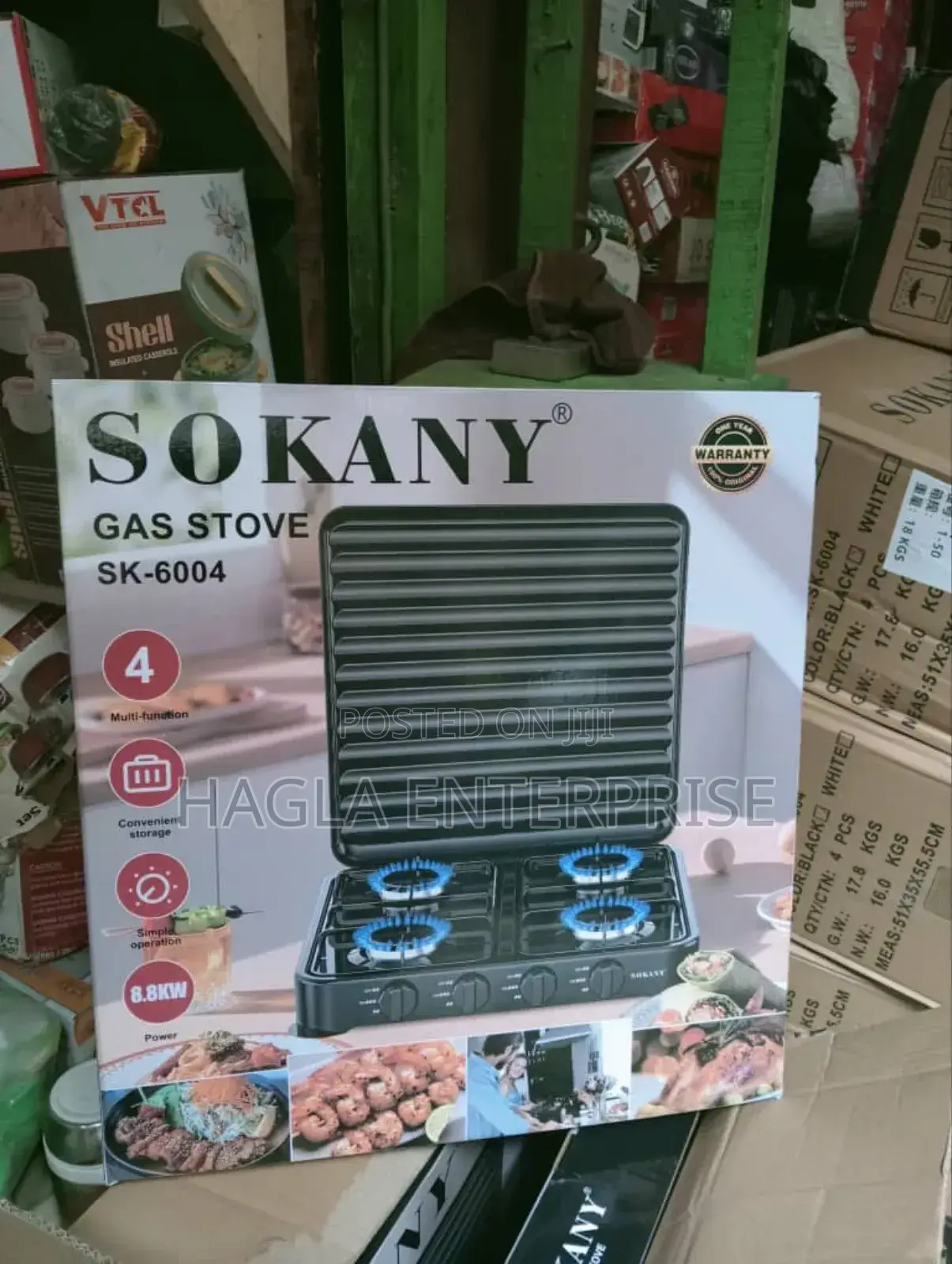 Sokany 4face Gas Burner