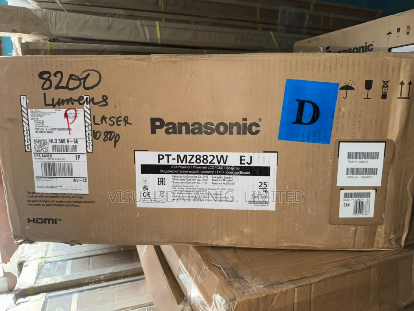 Panasonic Pt-Mz882 8200-Lumen Wuxga Laser 3lcd Projector