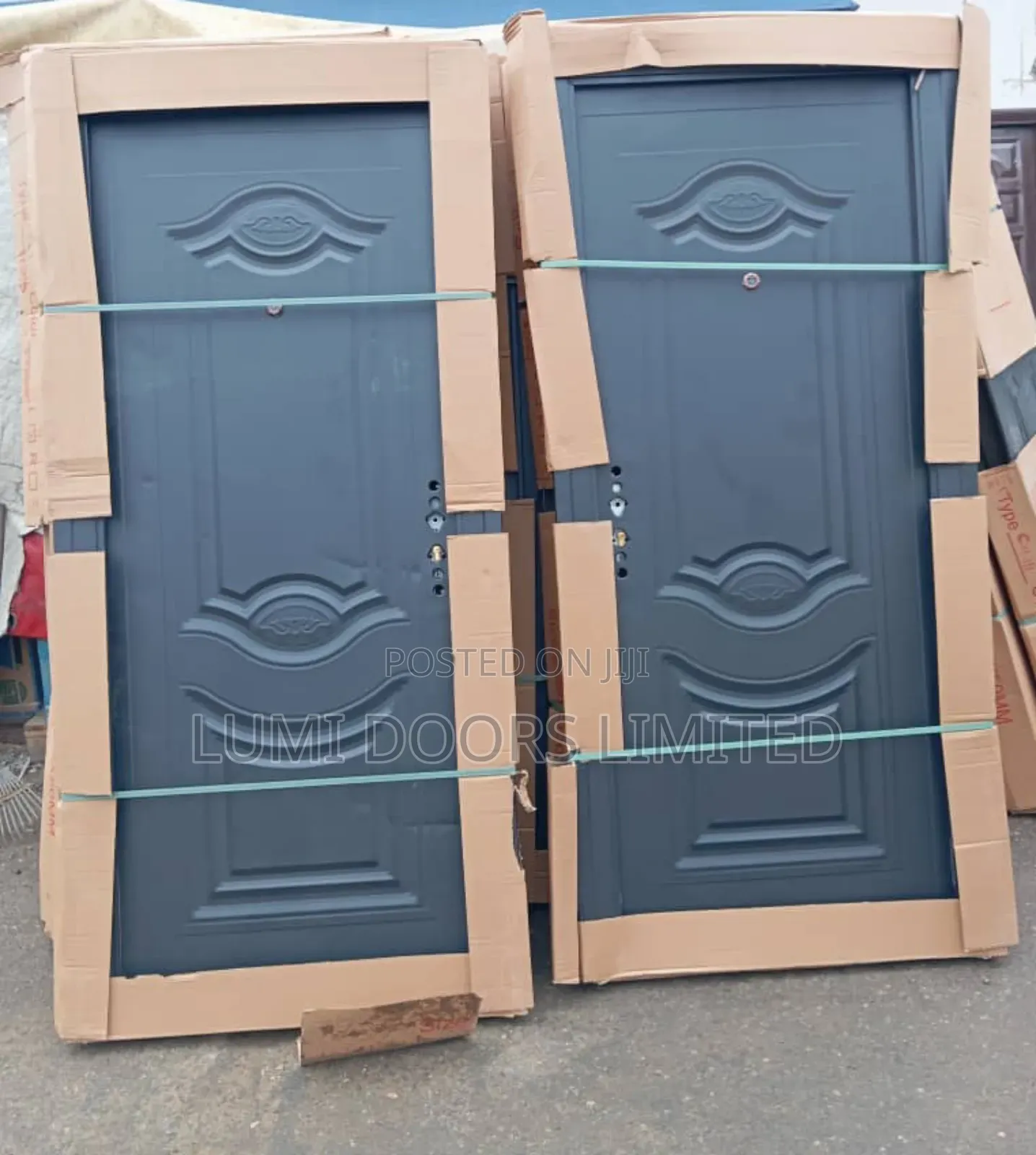 Security Steel Door/ Black Steel Door