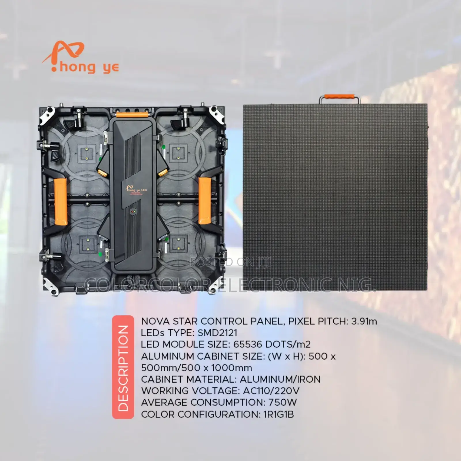 (500×500), P3.91 Dicast Indoor Led Display Screen