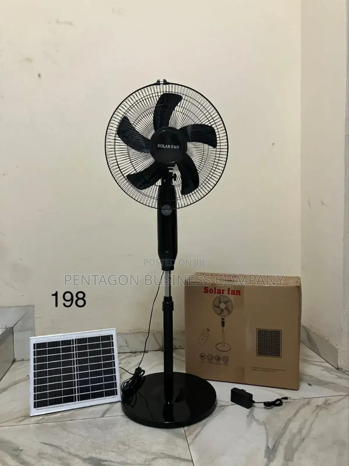 16 Inches Rechargeable Solar Standing Fan