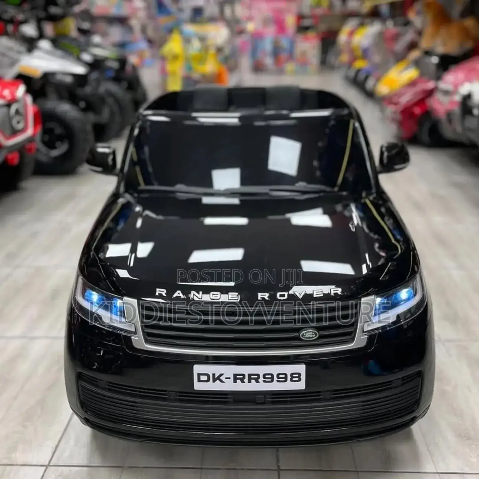 Ranger Rover Dk White and Black Ride on Car